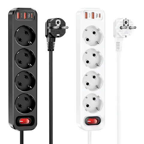 Удлинитель Hoco 3USB + 4 BIT