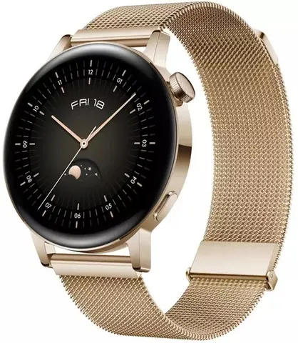 Смарт-часы Huawei Watch GT 3 42mm + Gold Milanese Strap