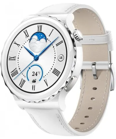 Смарт-часы Huawei Watch GT 3 Pro 43mm Ceramic Leather Strap