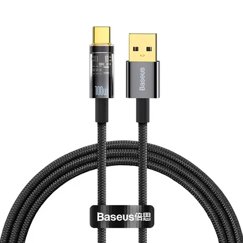 Кабель Baseus Crystal Shine Series Fast Charging Data Cable USB to Type-C 100W