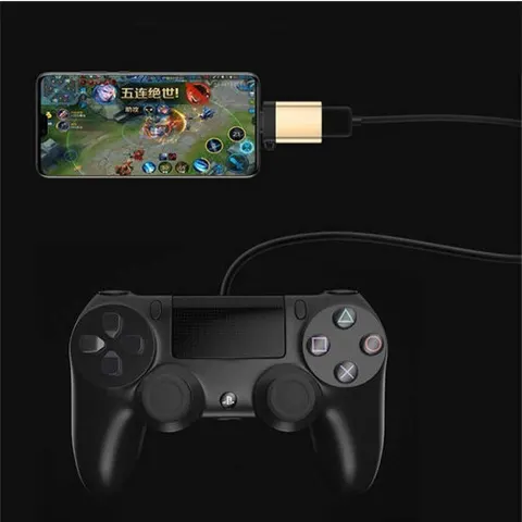 Адаптер переходник прямоугольный OTG (On-the-Go) c USB на Type C