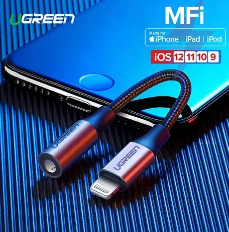 Переходник с 3.5 на Lightning Ugreen