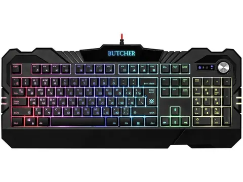 Клавиатура проводная игровая Defender Butcher RGB