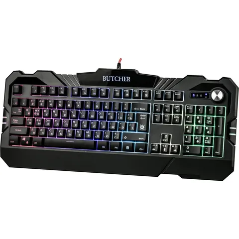 Клавиатура проводная игровая Defender Butcher RGB