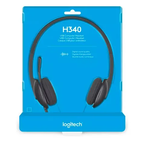 Накладные наушники Logitech H340 USB