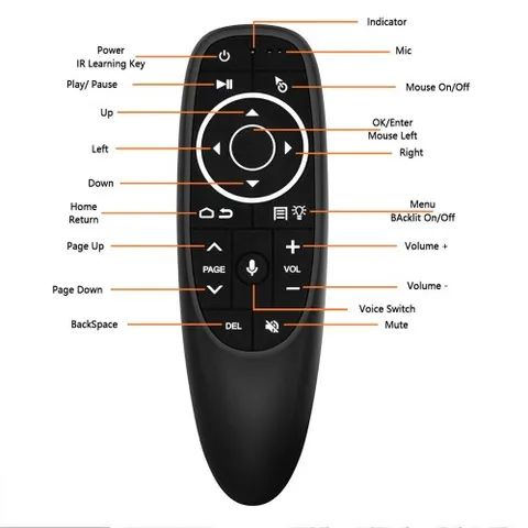 Аэро-мышь с микрофоном Air Mouse G10S PRO (2.4GHz)