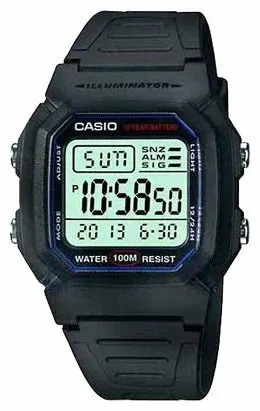 Наручные часы Casio Men's W800H-1AV Classic Sport Watch with Black Band