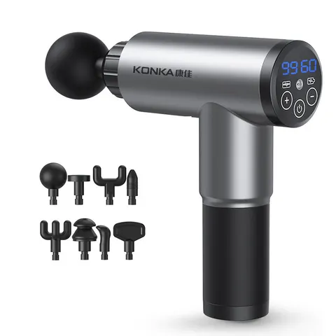 Портативный массажер Konka Muscle Fascial Massager TY-602 (8 насадок)
