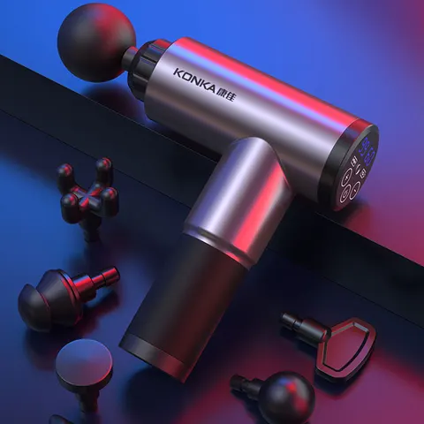 Портативный массажер Konka Muscle Fascial Massager TY-602 (8 насадок)