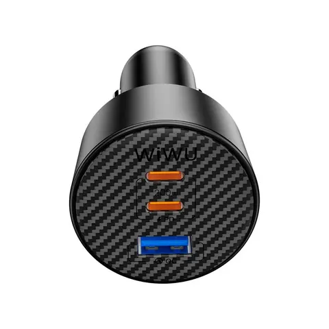 Автомобильное зарядное устройство 200W Wiwu Starship USB-A+2USB-C Fast Car Charger Wi-CC026