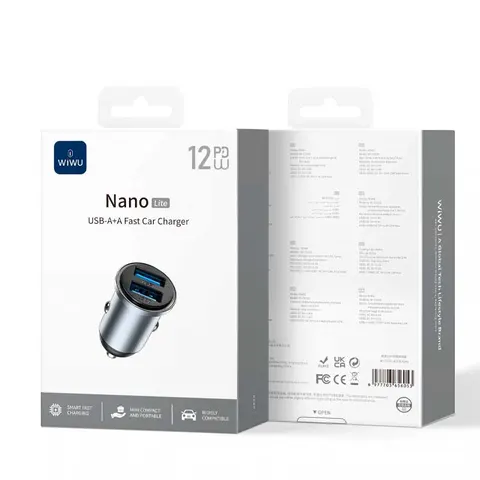 Автомобильное зарядное устройство Wiwu Nano Lite Fast Car Charger (Wi-CC031)