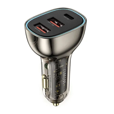 Автомобильная зарядка Wiwu Geek Car Charger Dual USB-A+USB-C WI-QC013 90W