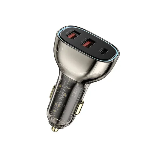 Автомобильная зарядка Wiwu Geek Car Charger Dual USB-A+USB-C WI-QC013 90W
