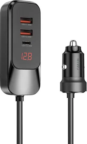 Автомобильная зарядка Wiwu Extend Car Charger Dual USB-A+Dual USB-C Wi-QC015