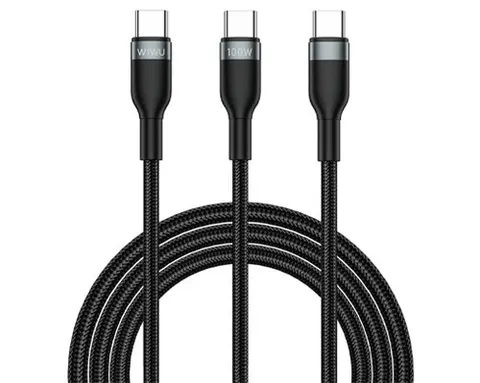 Кабель Wiwu Concise USB-C to USB-C+USB+C Cable Wi-C029