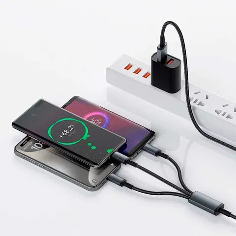 Кабель Wiwu 66W Titanlink Series Charging Cable 1.2M Wi-C059 A-C+M+L