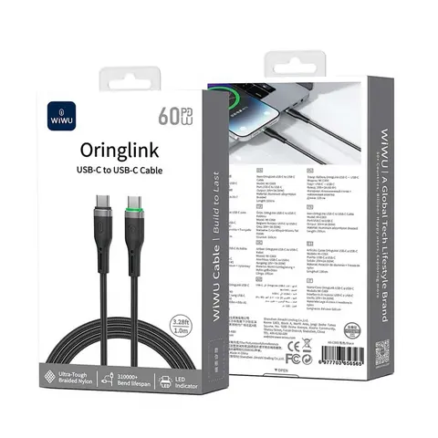 Кабель Wiwu Oringlink USB-C to USB-C (Wi-C069)