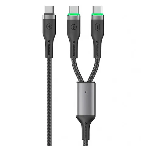 Кабель Wiwu 100W OringLink Series Nylon Braided Cable Wi-C071 C-C+C 1.2M