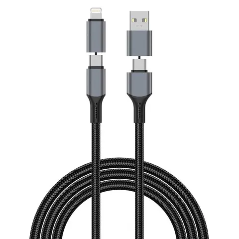 Кабель Wiwu 240W Raptor Pro USB-A+UCB-C to 0USB-C+iP Cable Wi-C085