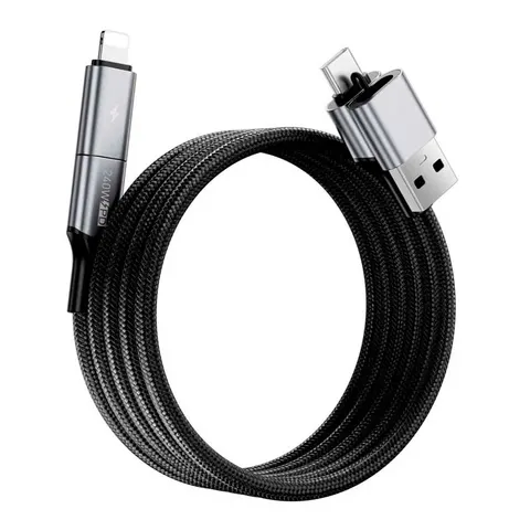 Кабель Wiwu 240W Raptor Pro USB-A+UCB-C to 0USB-C+iP Cable Wi-C085