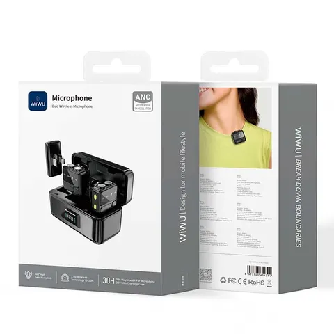 Беспроводной микрофон Wiwu Duo Wireles Microphone (Wi-WM005)