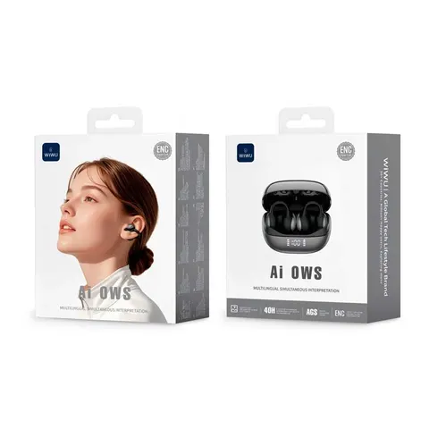 Беспроводные наушники Wiwu Open wearable stereo Ai302 с поддержкой AI Translate