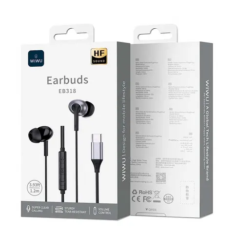 Проводные наушники Wiwu Earbuds EB318