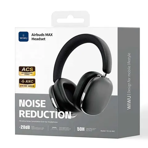 Беспроводные накладные наушники WiWU Airbuds MAX Headset TD-16 ANC