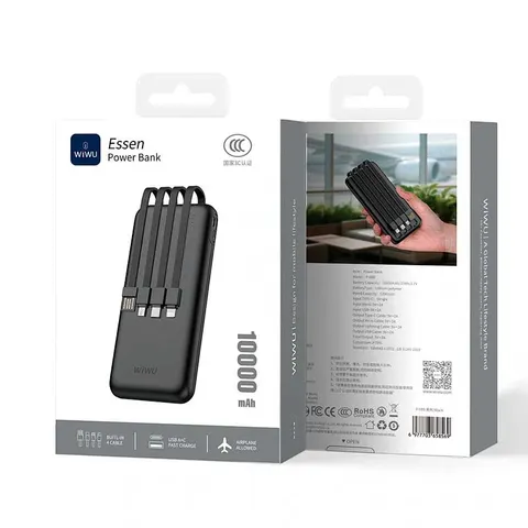 Внешний аккумулятор Essen power bank 10000mAh P-08B (3C)