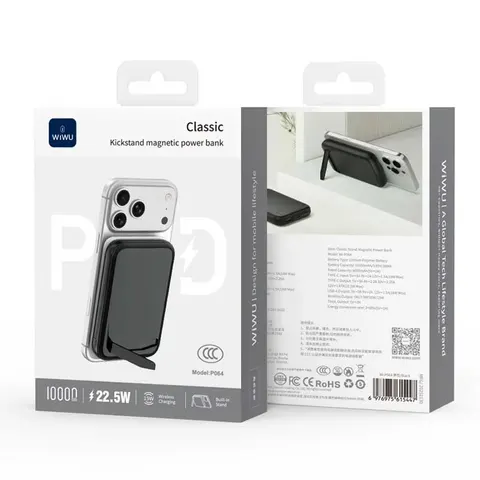Внешний аккумулятор Wiwu Classic Stand Wireless Power Bank (3C) Wi-P064
