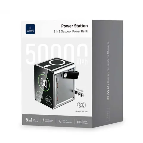 Зарядная станция WIWU Power Station 5 in 1 Outdoor Power Bank PS300