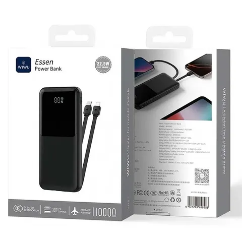 Внешний аккумулятор Essen power bank 22.5W 10000mAh Wi-P081 (3C)