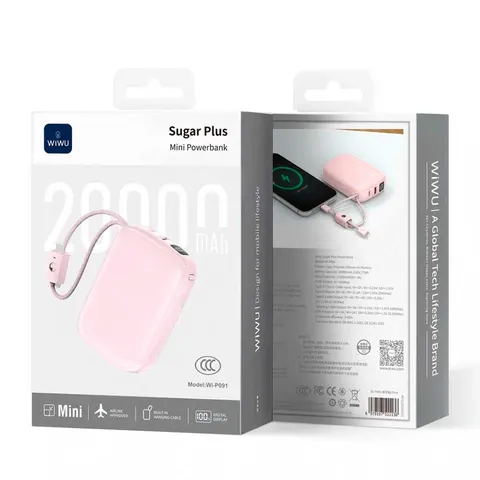 Внешний аккумулятор Wiwu Shugar Plus Mini Power Bank 20000mAh (Wi-P091)