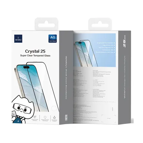 Защитное стекло Wiwu Crystal 25 Super Clear Tempered Glass 6.3" IP16 Pro