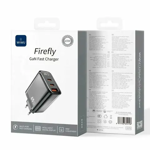 Зарядное устройство Wiwu Firefly GaN Fast Chatger (Wi-G012) 65W