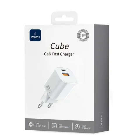 Зарядное устройство Wiwu Cube GaN Fast Charger 33W Wi-G017