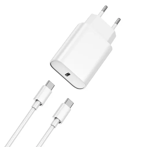 Зарядное устройство Wiwu Quick+USB-C PD 20W Fast Charger USB-C to USB-C Cable Wi-U001