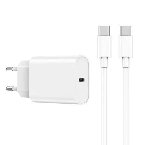 Зарядное устройство Wiwu Quick+USB-C PD 20W Fast Charger USB-C to USB-C Cable Wi-U001