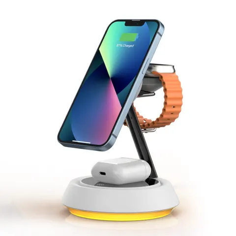 Беспроводное зарядное устройство Wiwu Power Air 3 in 1 Wireles Charger Wi-W002