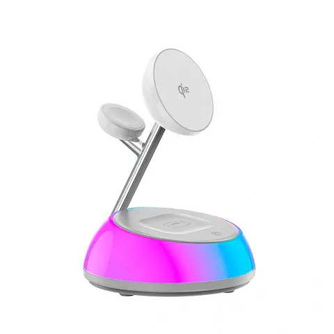 Беспроводное зарядное устройство Wiwu Aurora Qi2.0 3 in 1 Wireless Charger Wi-W036
