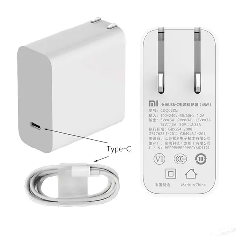 Зарядка для ноутбука Xiaomi Type-C 45W