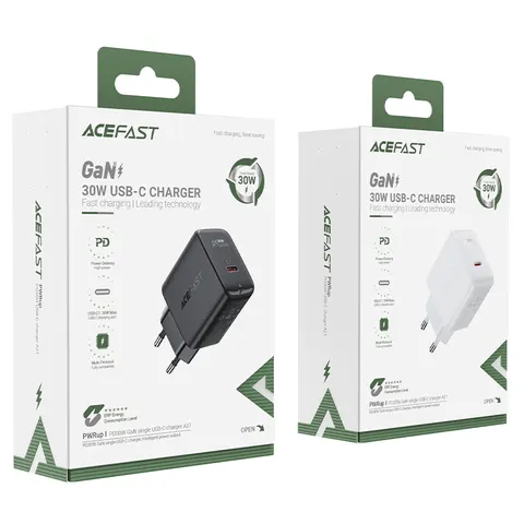 Зарядное устройство Acefast A21 PD30W GaN USB-C