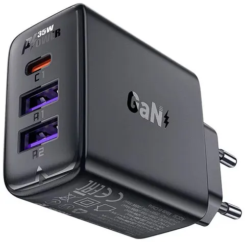 Зарядное устройство Acefast A57 PD35W GaN (2*USB-A+USB-C)