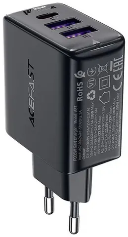 Зарядное устройство Acefast A57 PD35W GaN (2*USB-A+USB-C)