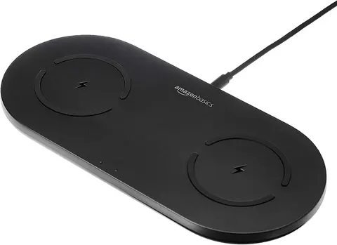 Беспроводное зарядное устройство AmazonBasics Qi 10W Dual Wireless Charging Pad