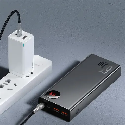 Внешний аккумулятор Baseus Adaman Metal Digital Display Quick Charge Power Bank 20000 mAh 65W
