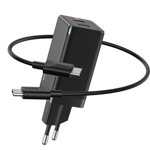 Зарядное устройство Baseus GaN с Type-C кабелем 45W