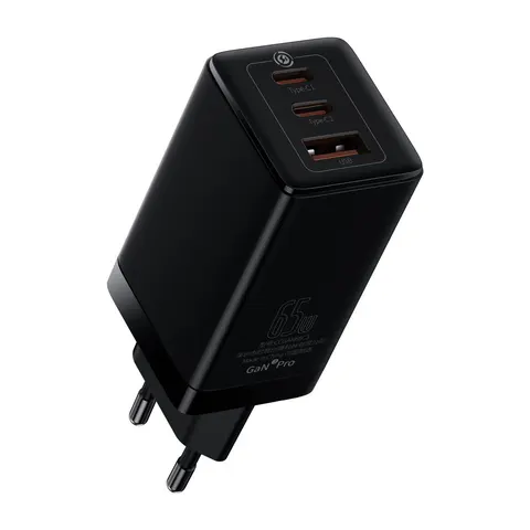 Зарядное устройство Baseus GaN3 Pro 65W 2 Type-C + 1 USB Port