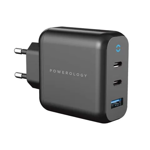 Блок питания Powerology GaN PD/QC 65W