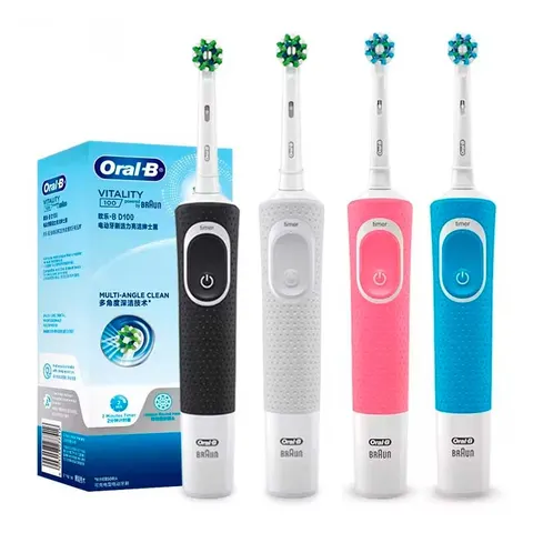 Электрическая зубная щётка Oral-B вращающаяся, с зарядной базой (D100)